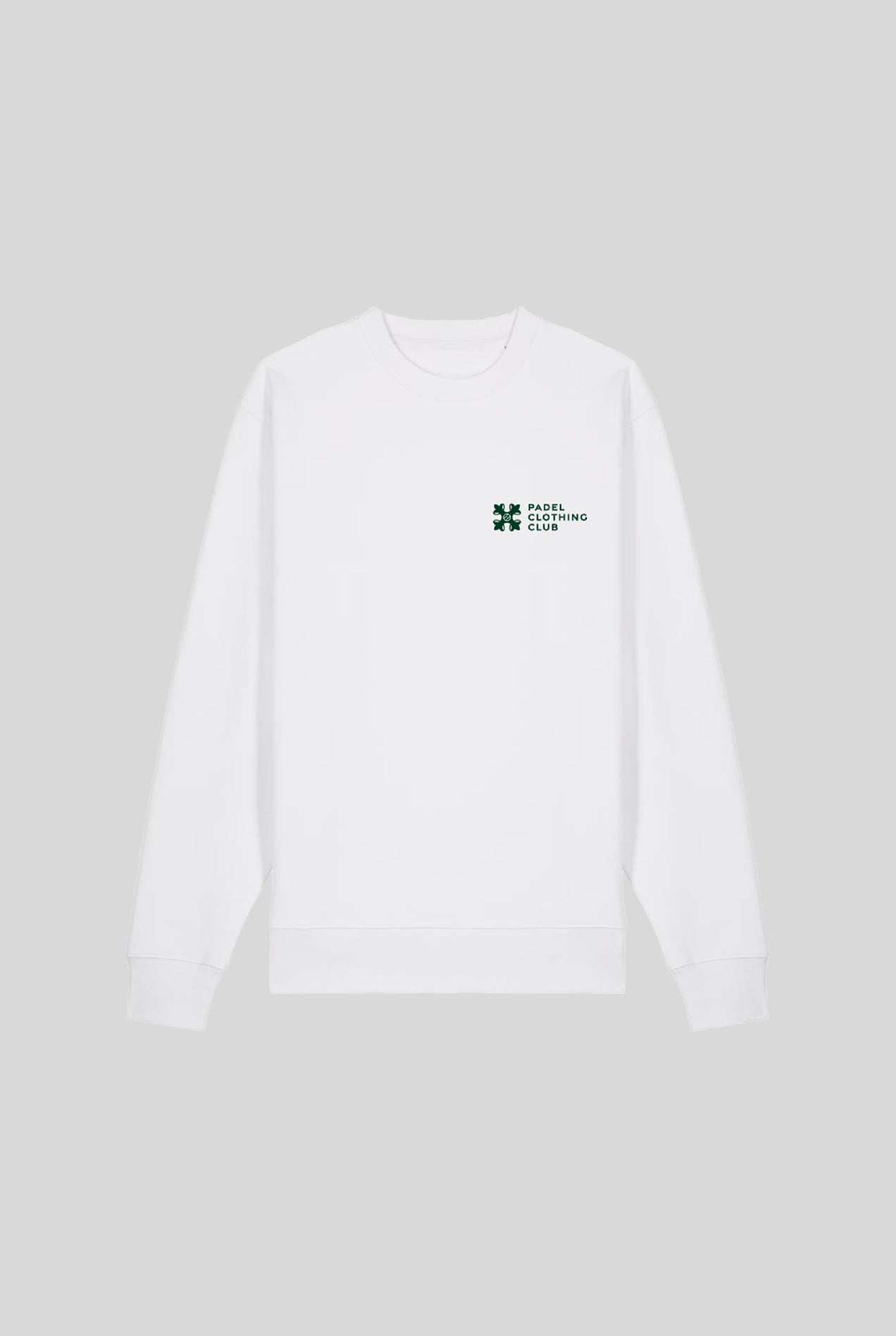 BASIC SWEATER WHITE - PADELCLOTHINGCLUB