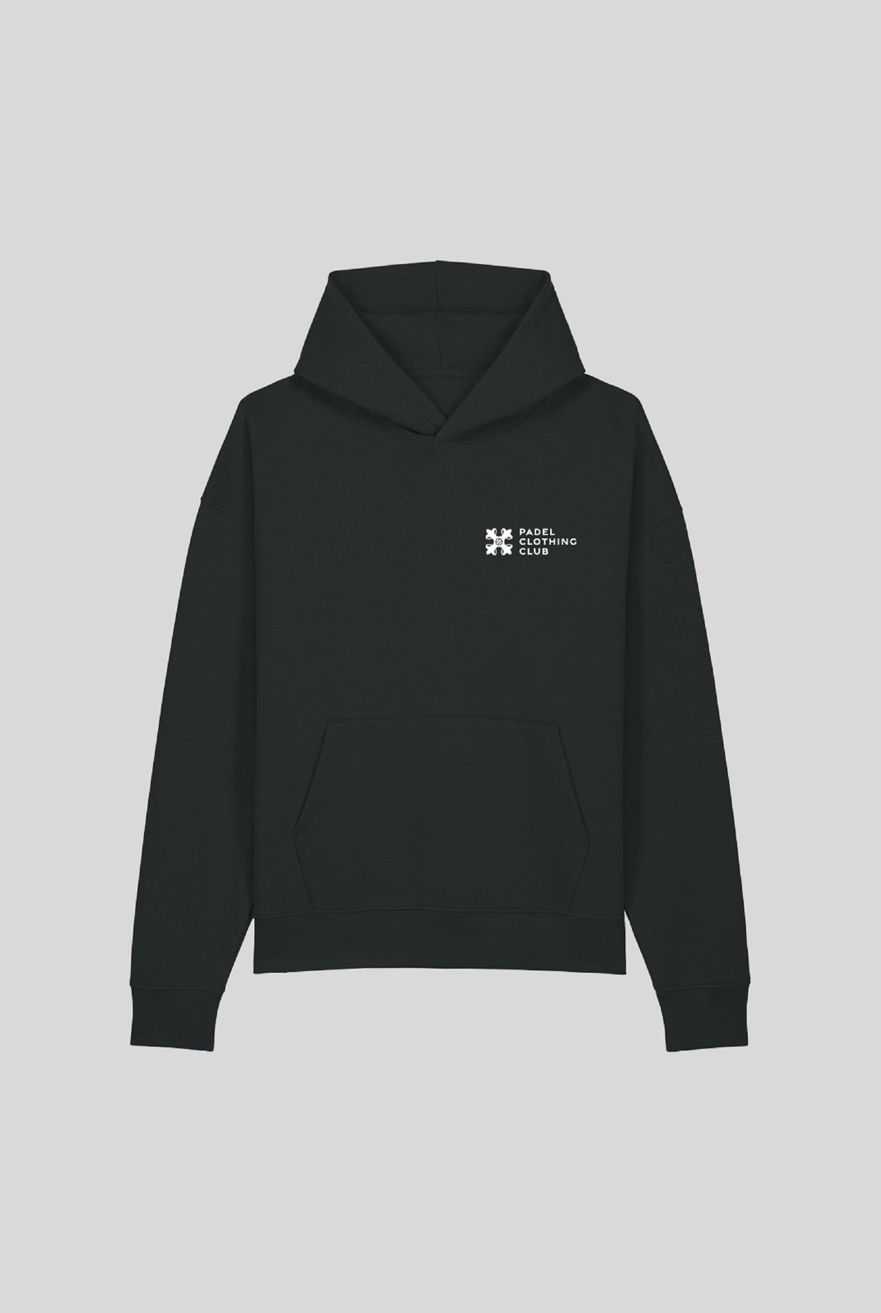 BASIC HOODIE BLACK - PADELCLOTHINGCLUB