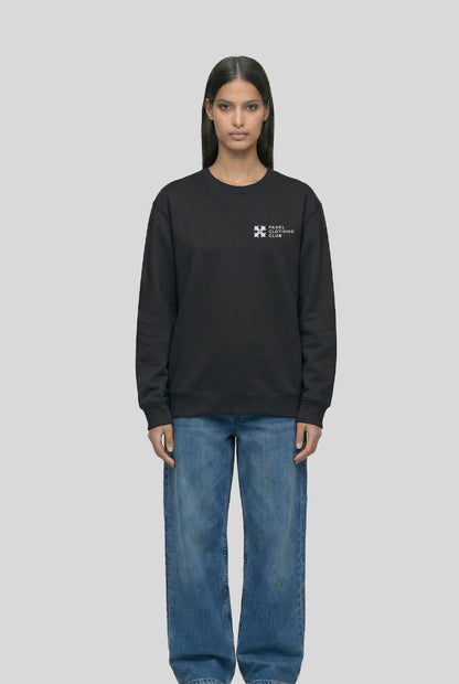 BASIC SWEATER BLACK - PADELCLOTHINGCLUB