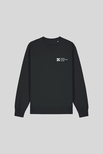BASIC SWEATER BLACK - PADELCLOTHINGCLUB