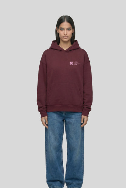 BASIC HOODIE BURGUNDY - PADELCLOTHINGCLUB