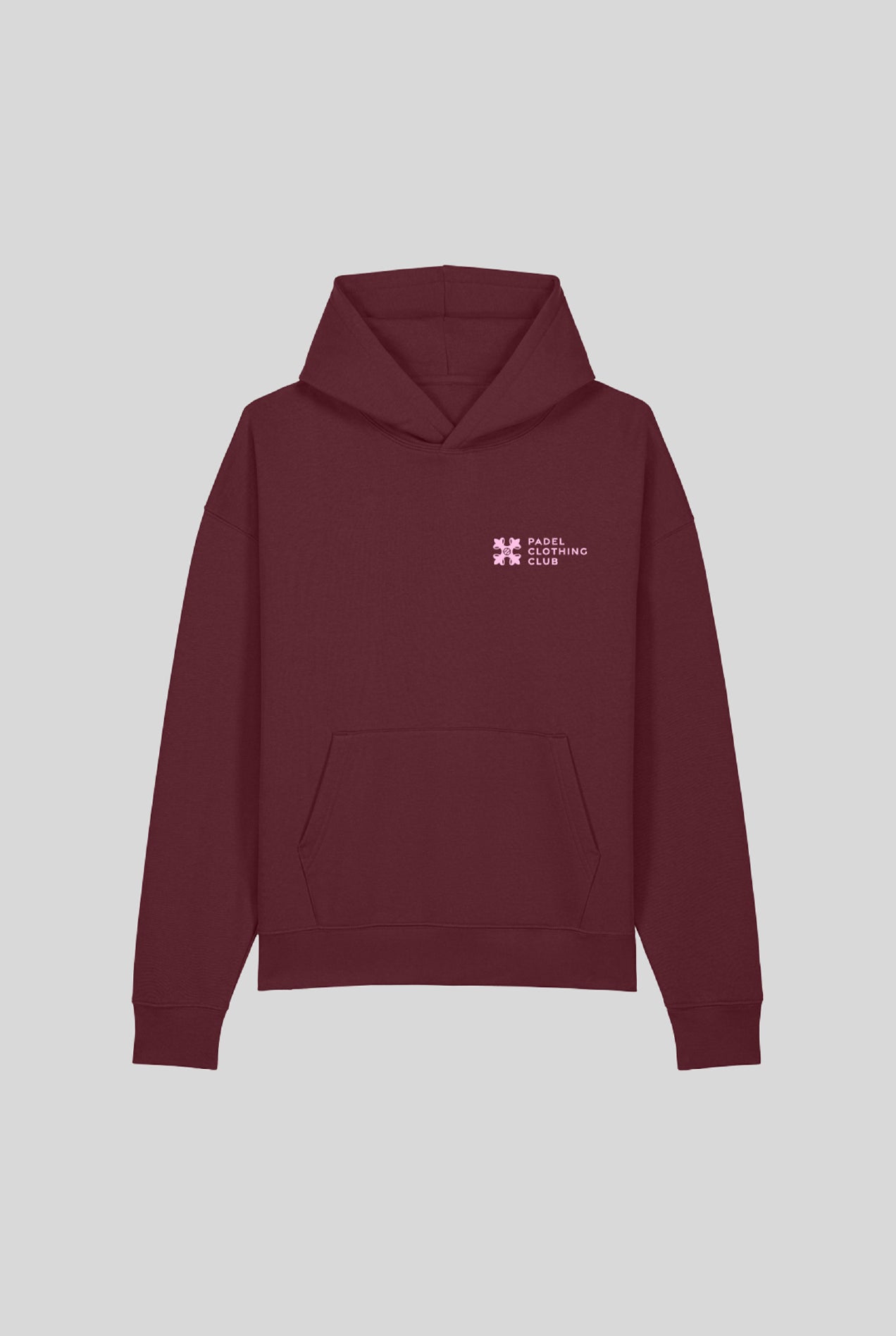 BASIC HOODIE BURGUNDY - PADELCLOTHINGCLUB