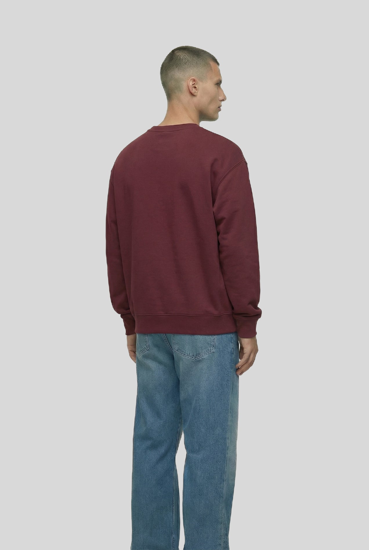 BASIC SWEATER BURGUNDY - PADELCLOTHINGCLUB