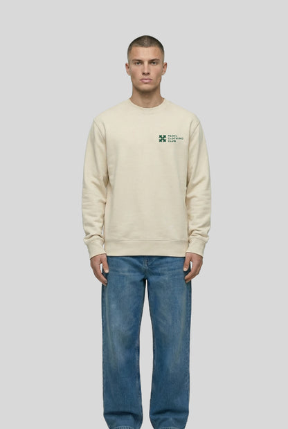 BASIC SWEATER CREAM - PADELCLOTHINGCLUB