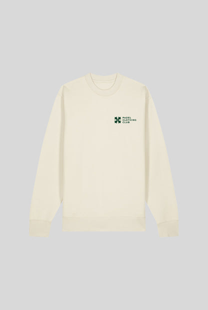 BASIC SWEATER CREAM - PADELCLOTHINGCLUB