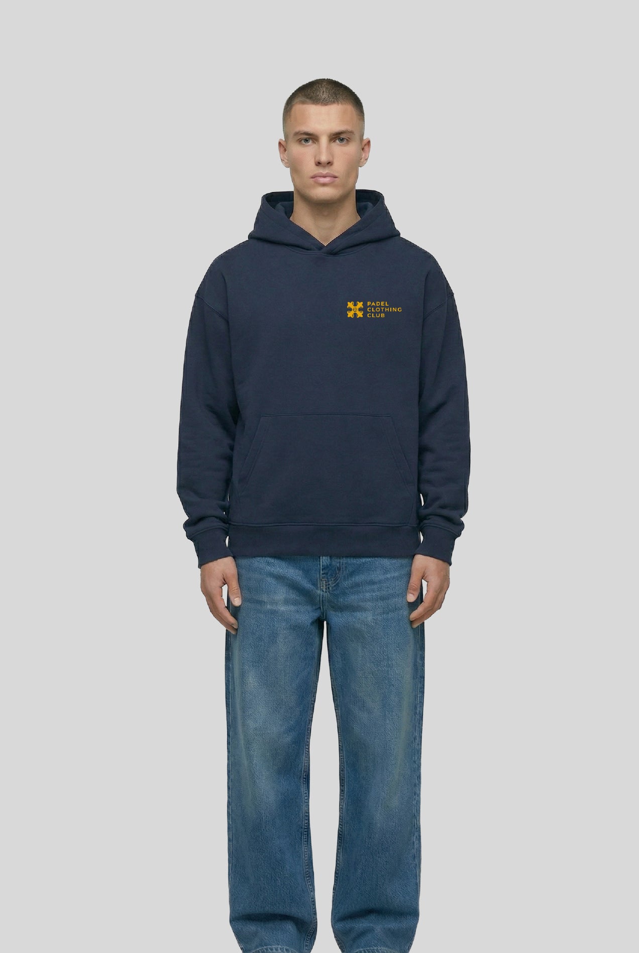 BASIC HOODIE NAVY - PADELCLOTHINGCLUB