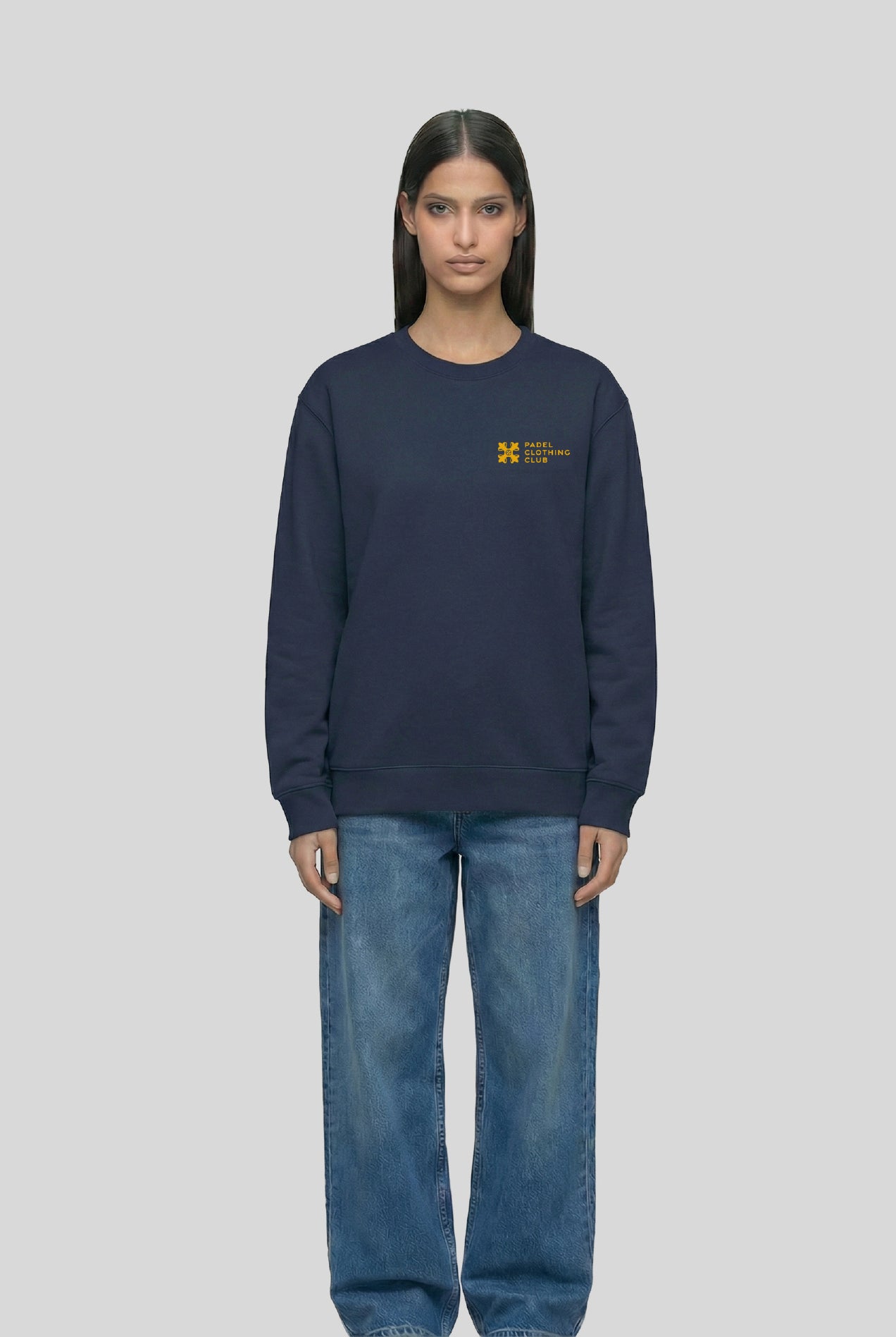 BASIC SWEATER NAVY - PADELCLOTHINGCLUB