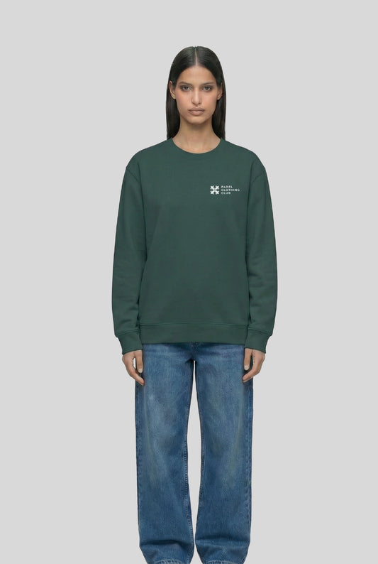 BASIC SWEATER GREEN - PADELCLOTHINGCLUB