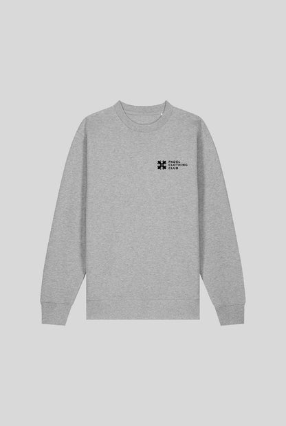 BASIC SWEATER GREY - PADELCLOTHINGCLUB