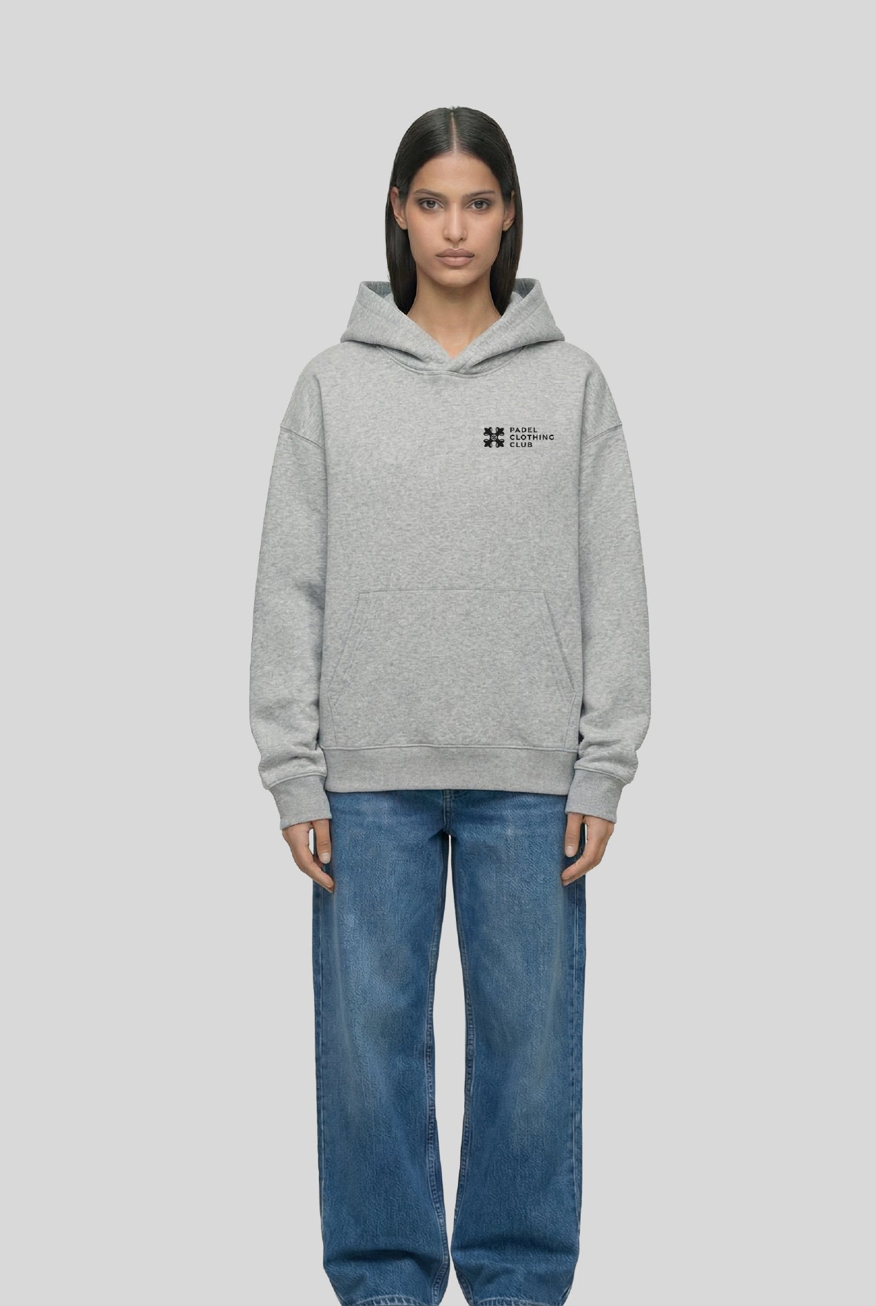 BASIC HOODIE GREY - PADELCLOTHINGCLUB