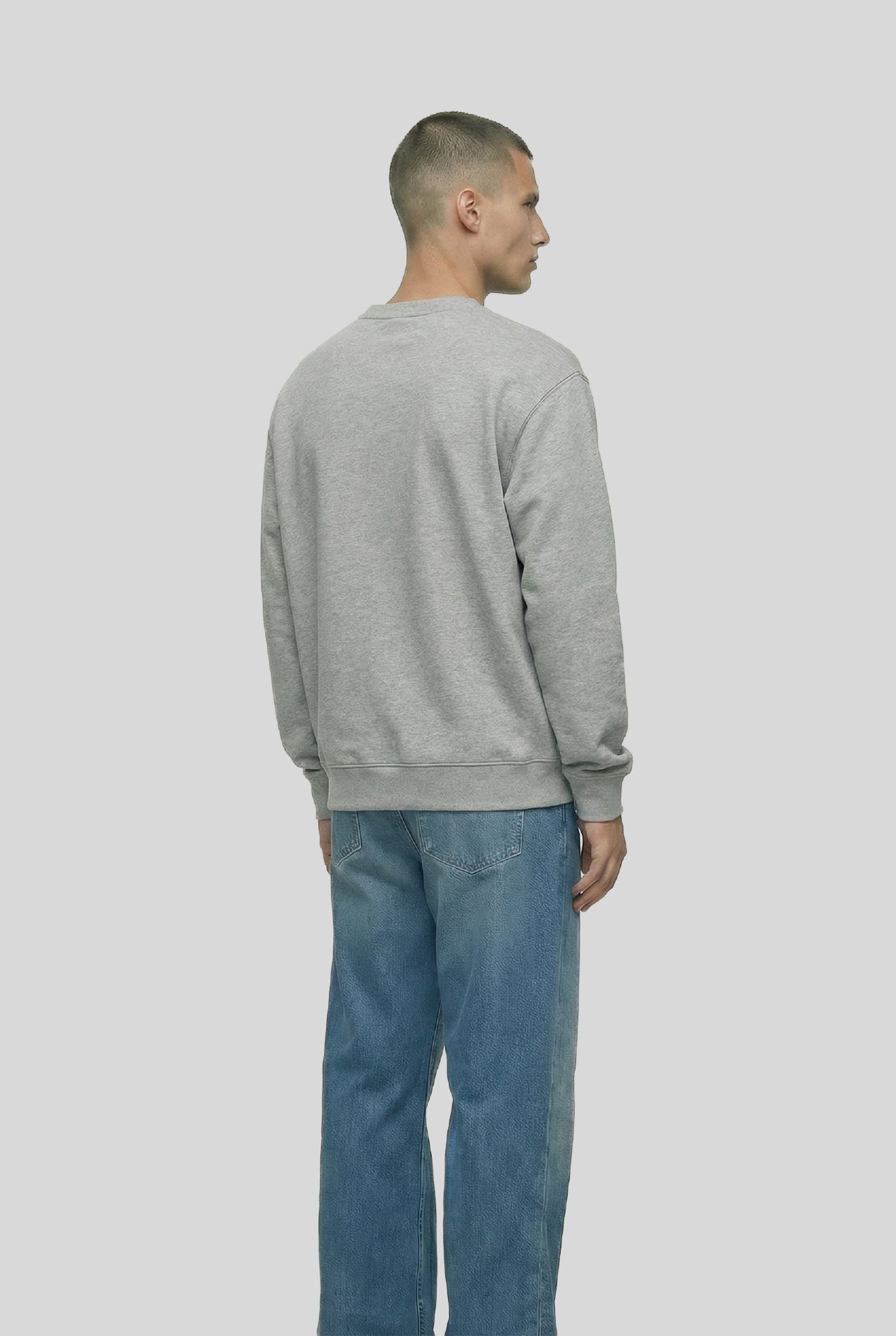 BASIC SWEATER GREY - PADELCLOTHINGCLUB