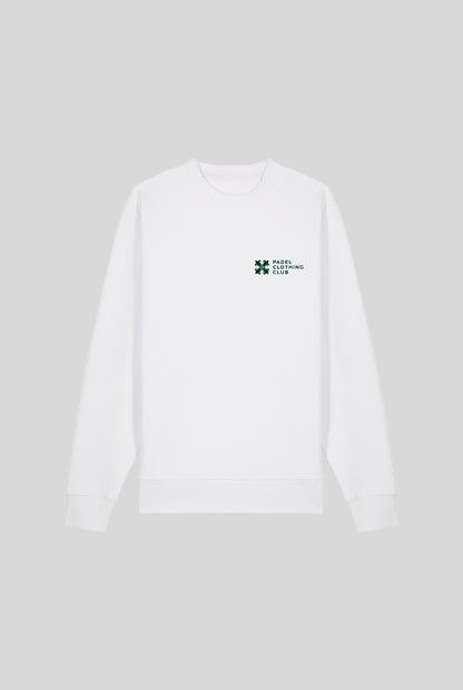 BASIC SWEATER WHITE - PADELCLOTHINGCLUB