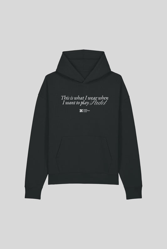 PLAY PADEL HOODIE - PADELCLOTHINGCLUB