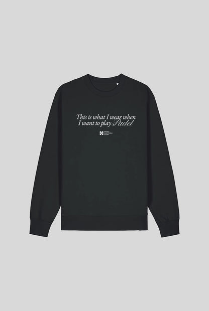 PLAY PADEL SWEATER - PADELCLOTHINGCLUB
