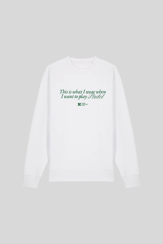 PLAY PADEL SWEATER - PADELCLOTHINGCLUB